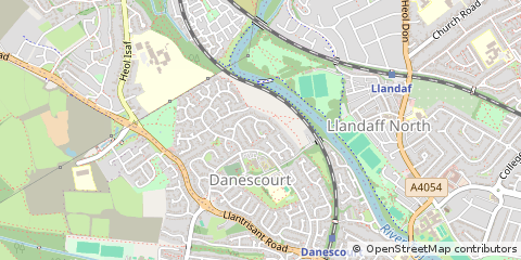 Map of Cardiff, Caerdydd