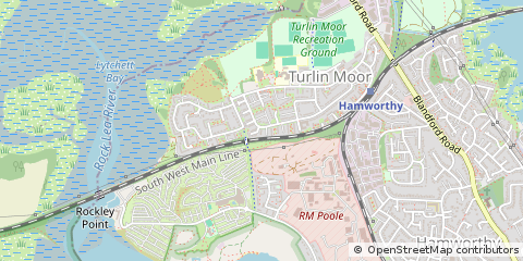 Map of Poole, Dorset