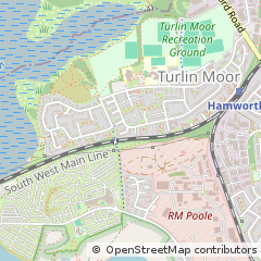 Map of Poole, Dorset