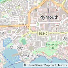 Map of Plymouth, Devon
