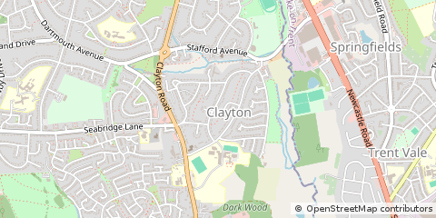 Map of Newcastle Under Lyme