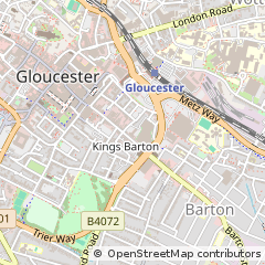 Map of Gloucester, Gloucestershire