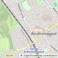 Map of Borehamwood