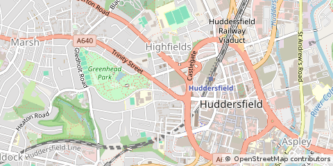 Map of Huddersfield