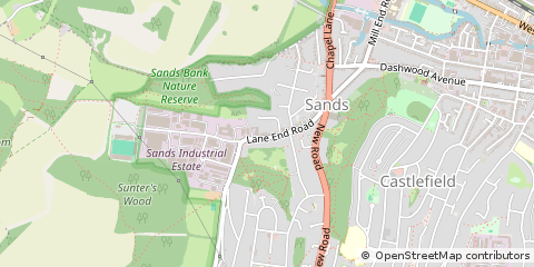 Map of High Wycombe, Buckinghamshire