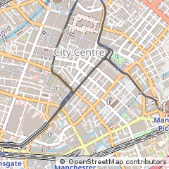 Map of Manchester, Greater Manchester