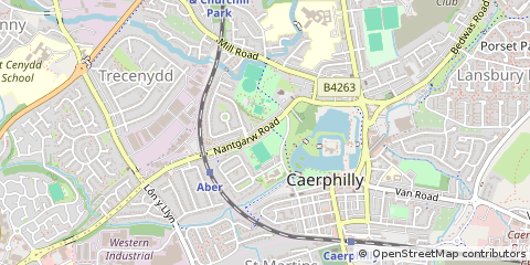 Map of Caerphilly