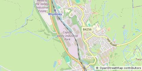 Map of Tredegar
