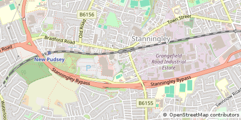 Map of Leeds, West Yorkshire