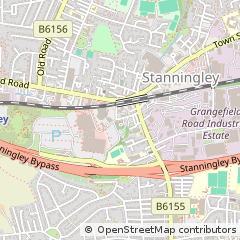 Map of Leeds, West Yorkshire