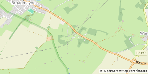 Map of Broadmayne, Dorset