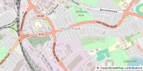 Map of Doncaster