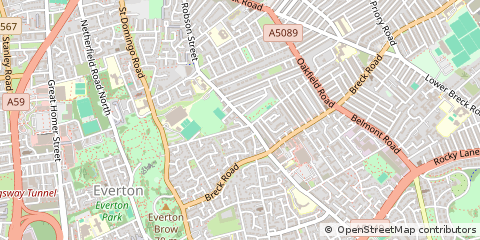 Map of Liverpool, Merseyside