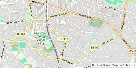 Map of Altrincham