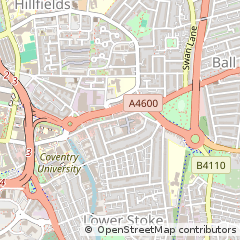 Map of Coventry, West Midlands