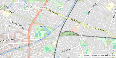 Map of Altrincham, Cheshire