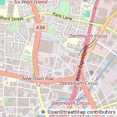 Map of Birmingham, West Midlands