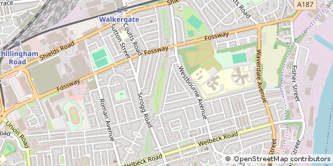 Map of Newcastle Upon Tyne