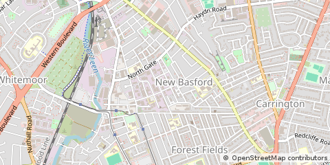 Map of Nottingham
