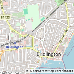 Map of Bridlington, East Riding of Yorkshire