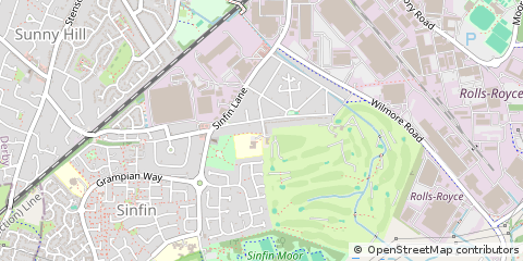 Map of Derby, Derbyshire