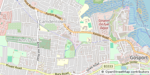 Map of Gosport, Hampshire