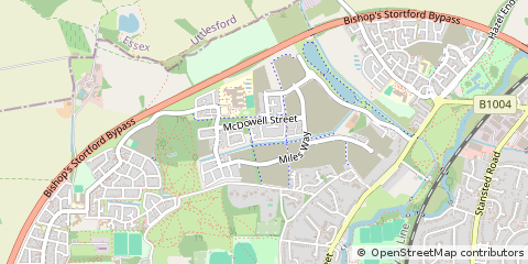 Map of Bishop's Stortford