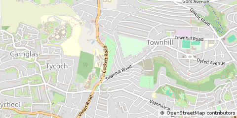 Map of Swansea