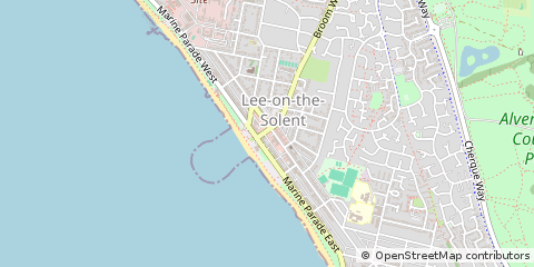 Map of LEE-on-the-Solent