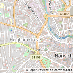 Map of Norwich, Norfolk