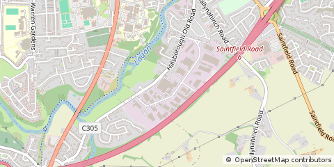Map of Lisburn, County Antrim