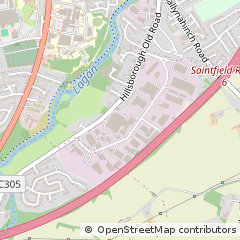 Map of Lisburn, County Antrim