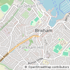 Map of Brixham, Devon