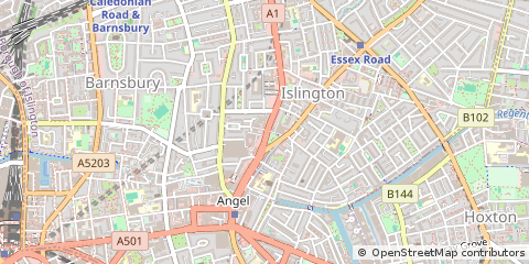Map of Islington, London