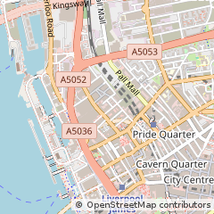 Map of Liverpool, Merseyside