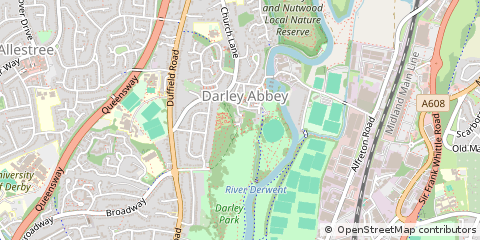 Map of Derby, Derbyshire