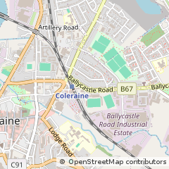 Map of Coleraine, County Londonderry