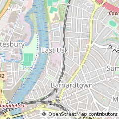 Map of Newport, Gwent