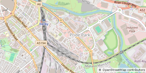 Map of Derby