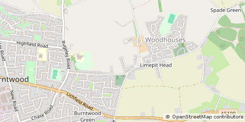 Map of Staffordshire
