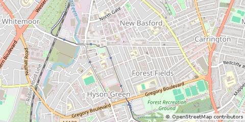 Map of Nottingham