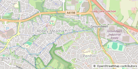 Map of Swindon