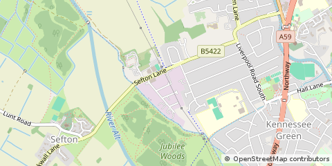Map of Sefton Lane, Maghull,merseyside