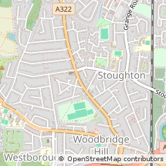 Map of Guildford, Surrey