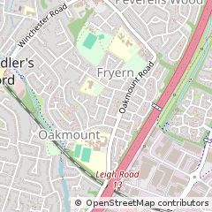 Map of Eastleigh, Hampshire