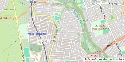 Map of Newcastle Upon Tyne