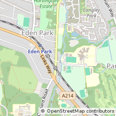 Map of Beckenham, Kent