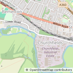 Map of Salisbury, Wiltshire