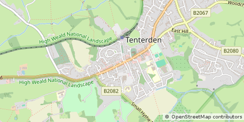 Map of Tenterden, Kent