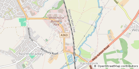 Map of Trowbridge, Wiltshire